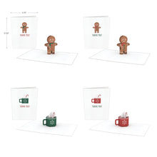 Load image into Gallery viewer, Holiday Cheer Thank You Notecards (Assorted 4 Pack)