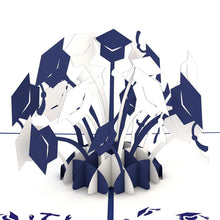 Load image into Gallery viewer, Graduation Hats Blue and White
