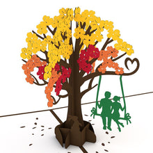 Load image into Gallery viewer, Lovers on a Swing Brown
